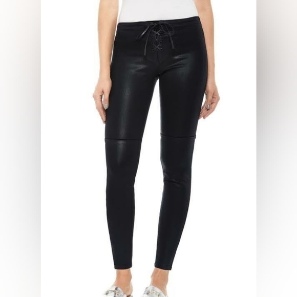 Taylor Hill by Joe's Jeans Black Coated Skinny Ankle Jeans - Picture 1 of 14